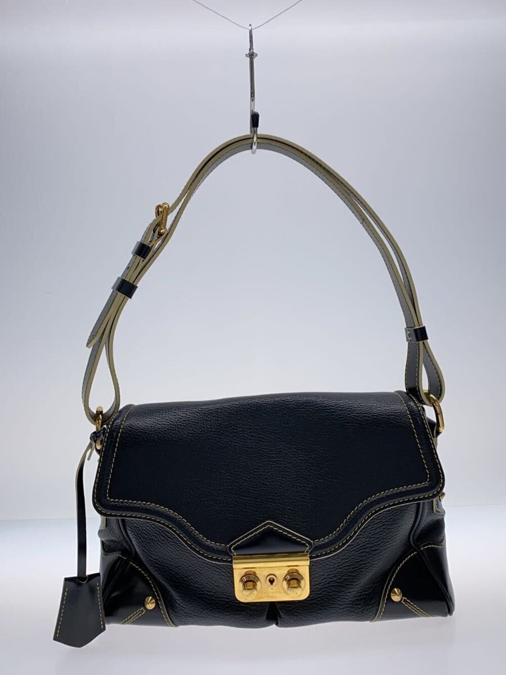 Louis Vuitton Suhali L Essentiel Bag textured black leather